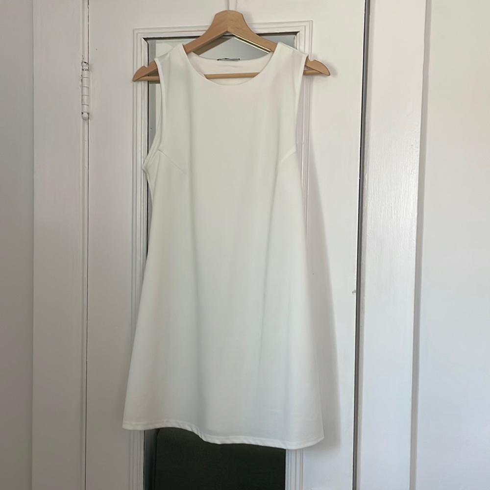 White Zara shift dress
